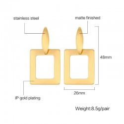Geometric Gold Stud EarringsEarrings