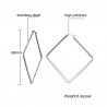 Silver - big geometric earringsEarrings