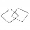 Silver - big geometric earringsEarrings