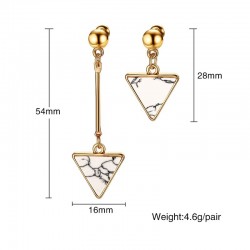 Irregular Triangles Natural Stone EarringsEarrings