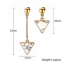 Irregular Triangles Natural Stone EarringsEarrings
