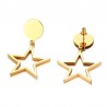 Gold Five-pointed Stars EarringsEarrings