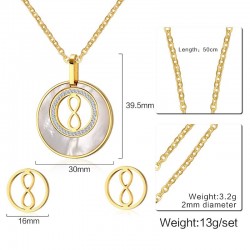 Round Pearl & Gold Jewellery SetJewellery Sets