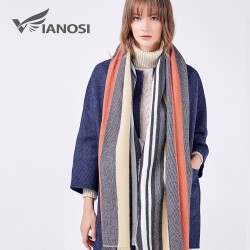 Striped Winter Scarf Soft ShawlScarves
