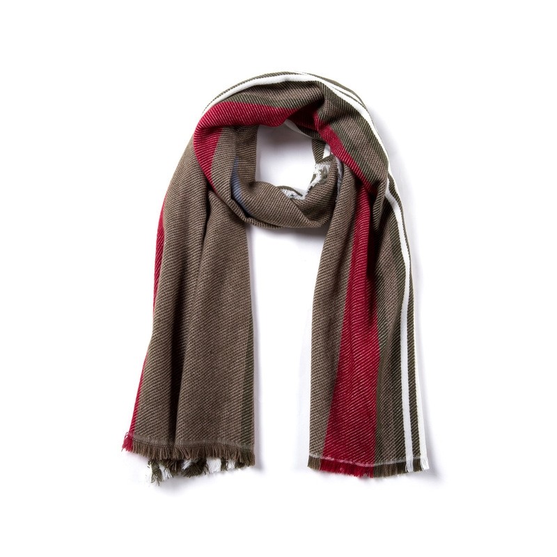 Striped Winter Scarf Soft ShawlScarves