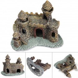 Fish Tank Aquarium Resin Castle Tower OrnamentAquarium