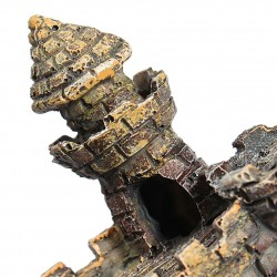 Fish Tank Aquarium Resin Castle Tower OrnamentAquarium