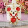 Crystal Mouse Keychain KeyringKeyrings