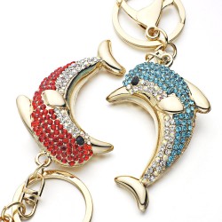 Crystal dolphin - keyringKeyrings