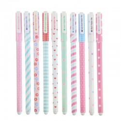 Flowery Design Color Gel Pens 10pcsPens & Pencils