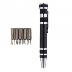 8 in 1 Aluminum Alloy Pen Style Multi-Tool Screwdriver SetScrewdrivers