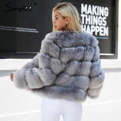 Vintage Fluffy Fur CoatJackets