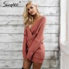 Sexy Cross Knitting Sweater PulloverHoodies & Jumpers