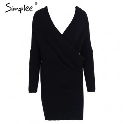 Sexy Cross Knitting Sweater PulloverHoodies & Jumpers