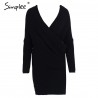 Sexy Cross Knitting Sweater PulloverHoodies & Jumpers