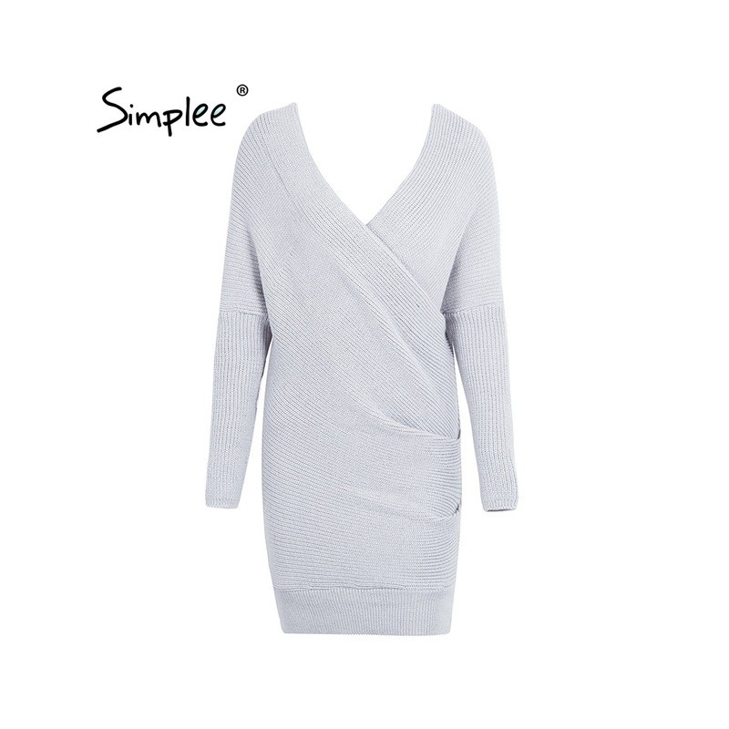 Sexy Cross Knitting Sweater PulloverHoodies & Jumpers