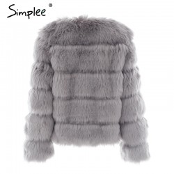 Vintage Fluffy Fur CoatJackets