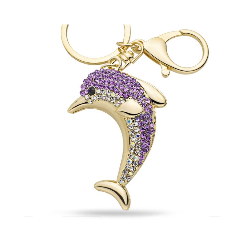 Crystal dolphin - keyringKeyrings