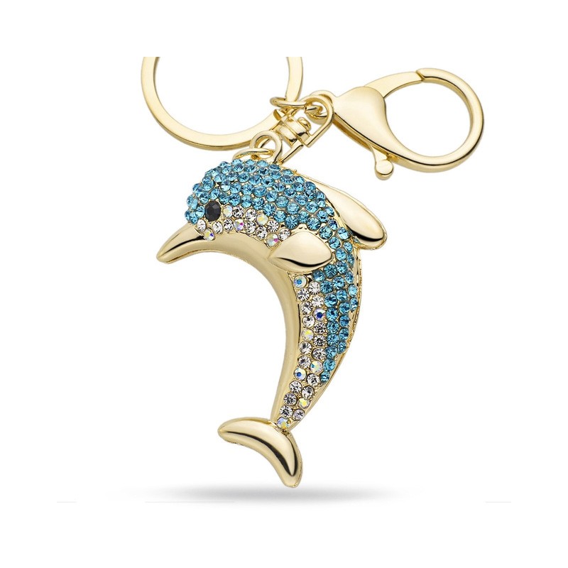 Crystal dolphin - keyringKeyrings