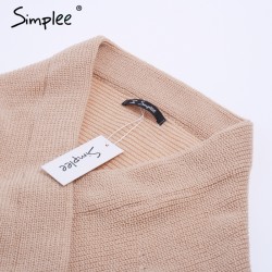 Sexy Cross Knitting Sweater PulloverHoodies & Jumpers