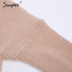 Sexy Cross Knitting Sweater PulloverHoodies & Jumpers