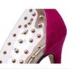 Transparent PVC Rivet Bow High Heel PumpsHigh heels