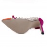 Transparent PVC Rivet Bow High Heel PumpsHigh heels