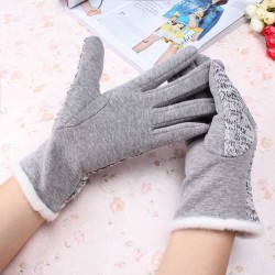 Cotton Wool Cashmere Elegant Ladies GlovesGloves