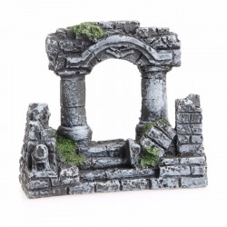 Aquarium Fish Tank Decoration Resin Rome Square Stone PillarsAquarium
