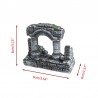 Aquarium Fish Tank Decoration Resin Rome Square Stone PillarsAquarium