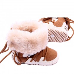 Newborn Toddler Cotton Soft Thick Warm Fleece Shoes Boots First WalkersBaby & Kids
