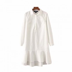 Casual Mini Ruffles Tunic DressDresses