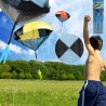 Hand throwing parachute with mini soldier - toy kiteKites
