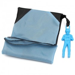 Hand throwing parachute with mini soldier - toy kiteKites