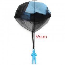 Hand throwing parachute with mini soldier - toy kiteKites