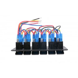 6 Gang 12V switch panel - 5V Dual USB - digital voltmeterSwitches