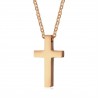 Classic blank cross pendant with stainless steel necklaceNecklaces