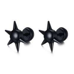 Black Nail Stud Earrings UnisexEarrings
