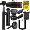 iPhone 8 7 6 5 S Smartphone Mobile Tripod 12X Telephoto Telescope Lens KitAccessories
