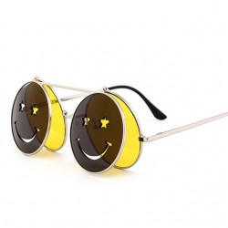 Steampunk Vintage Round Double Lens Sunglasses UnisexSunglasses