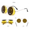 Steampunk Vintage Round Double Lens Sunglasses UnisexSunglasses