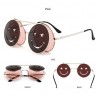 Steampunk Vintage Round Double Lens Sunglasses UnisexSunglasses