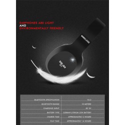 Salar S11 Wireless Headset Foldable Bluetooth Headphones With MicEar- & Headphones