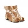 Mesh sandals boots with metal glamour decorationSandals