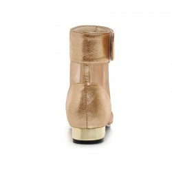 Mesh sandals boots with metal glamour decorationSandals