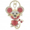 Crystal Mouse Keychain KeyringKeyrings