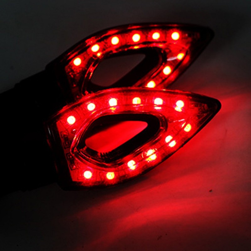 Waterproof Universal 12 LED Motorcycle Turn Signal Indicators Lights 2pcsMotorbike parts
