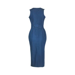 Jeans midi dress - with zipperDresses