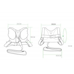 Anti-lost Child Harness Leash With Angel WingsBaby & Kids