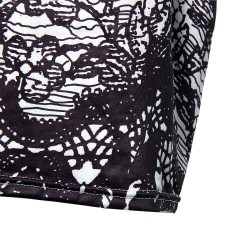 Elegant vintage floral print midi dressDresses